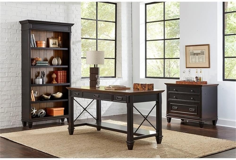 Martin Furniture Hartford Wood Lateral File with Locking Legal/Letter File Dr...