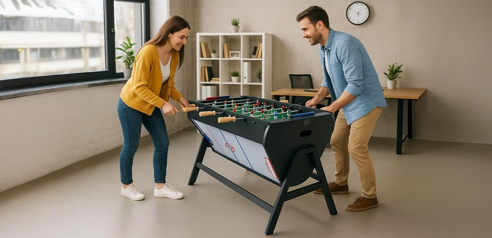 KICK Triplex 55″ Telescopic Rods 3-in-1 Swivel Multi-Game Table