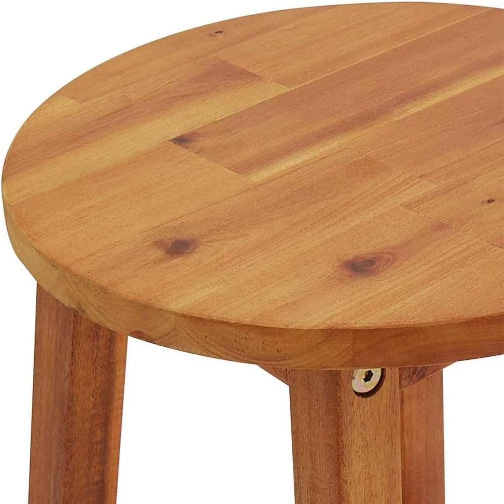 vidaXL Bar Chairs 2 pcs Solid Acacia Wood