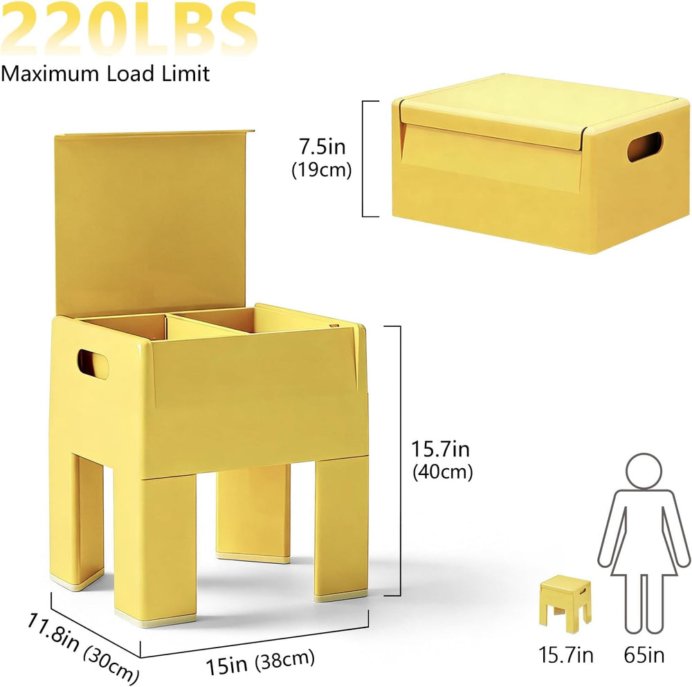 Colorful ABS Plastic Nightstand Detachable Storage Side Table Stool | Tool-Fr...