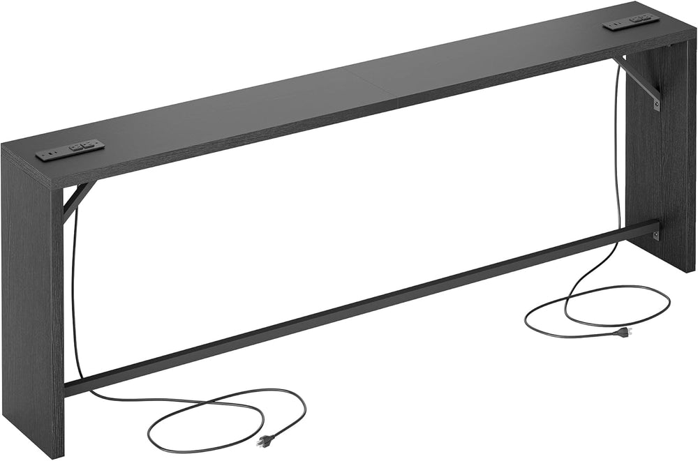 TIQLAB Sofa Table, 79''L x 9.1''W (1.2'' Thickness) L...
