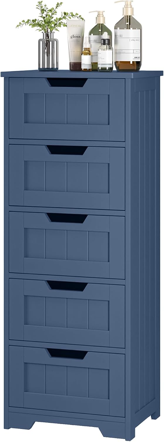 TTVIEW Bathroom Cabinet, Bathroom Storage Cabinet with 5 Drawers, Bathrooms O...