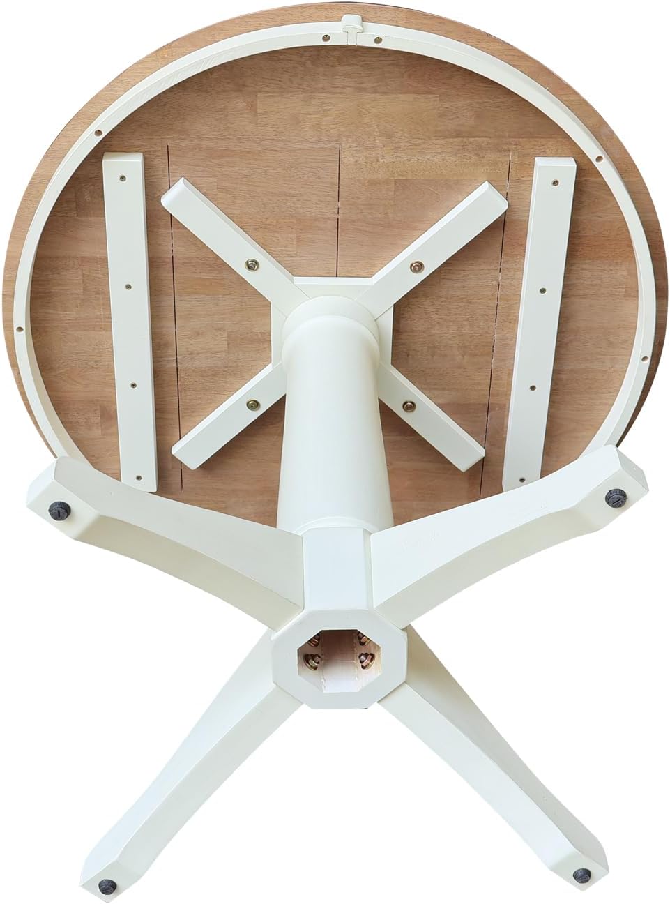 IC INTERNATIONAL CONCEPTS 36" Round Top Pedestal Dining Table - 35.9&quo...