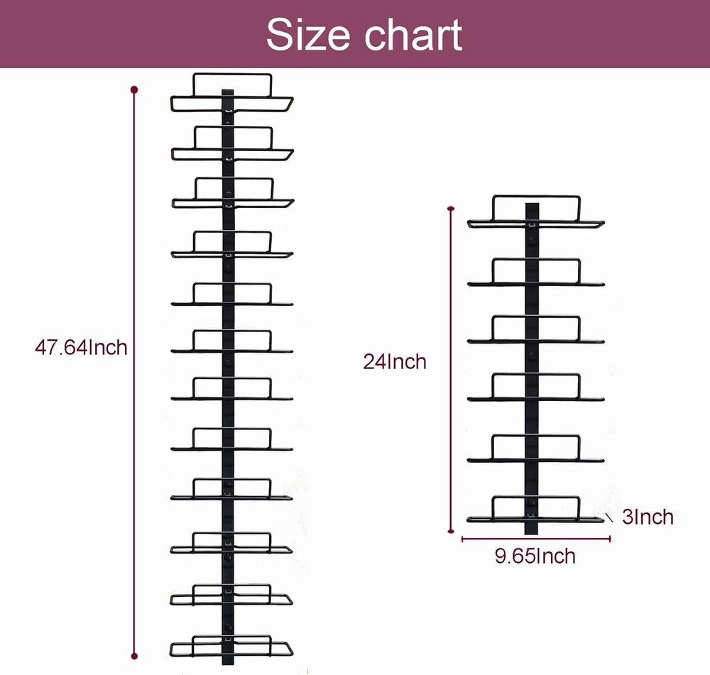 24 Bottles Wall Mount Wine Rack | Wall Wine Bottle Racks for Display and Stor...