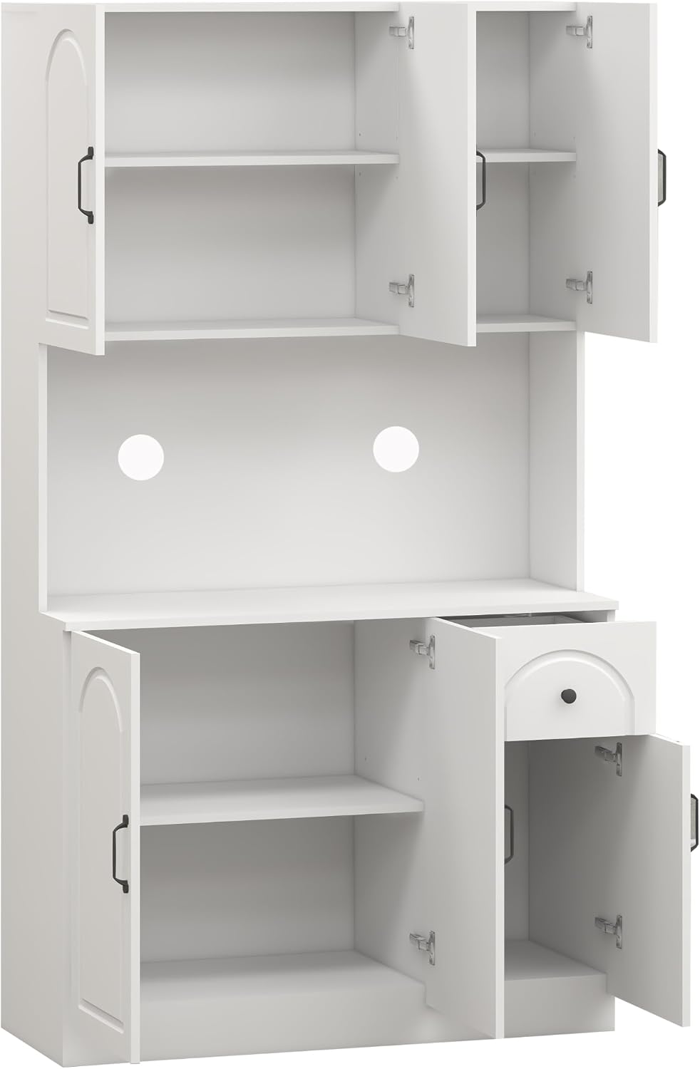 71" Pantry Cabinet,Freestanding Tall Cupboard Storage Cabinet with a Dra...
