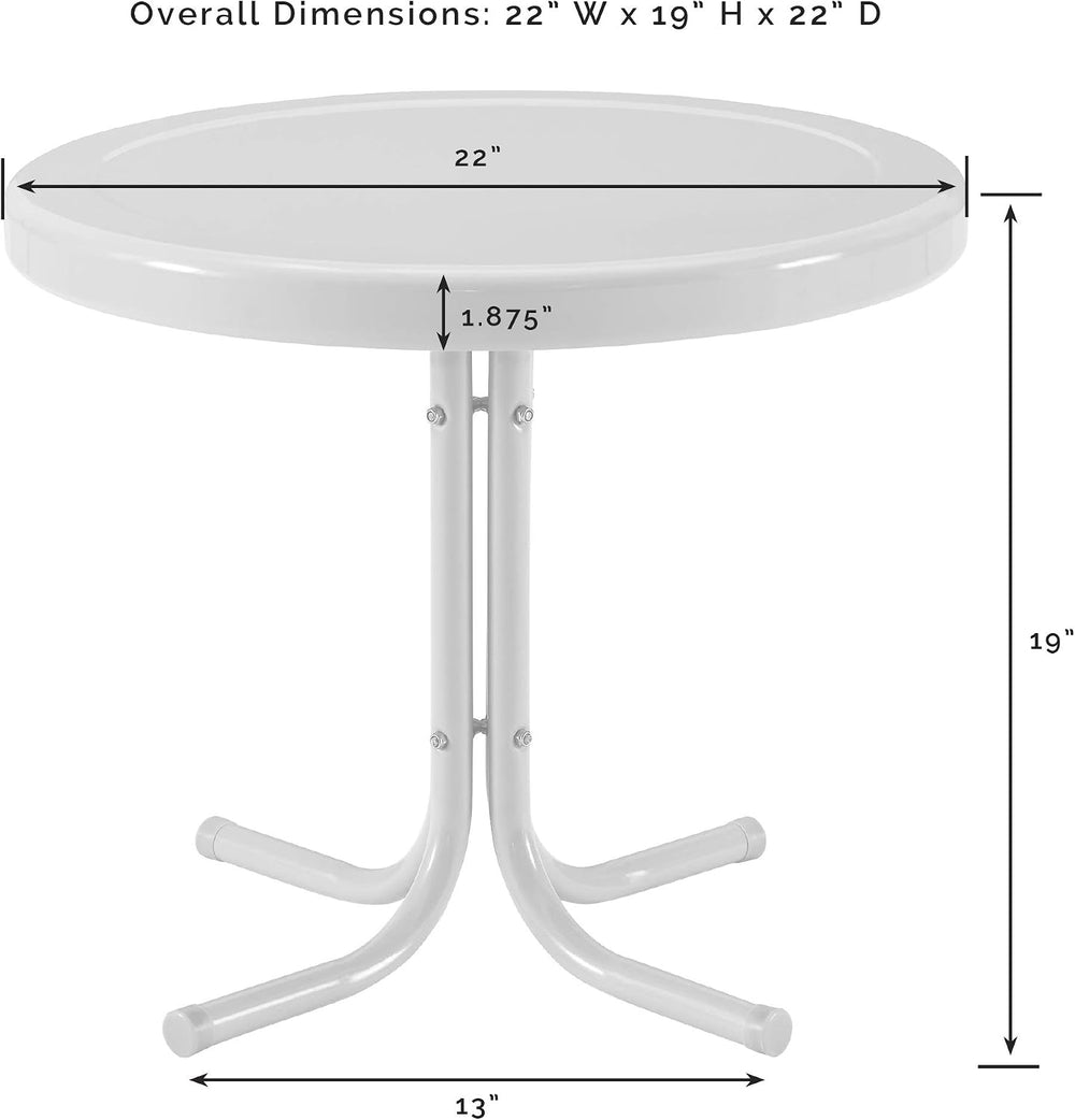 Crosley Furniture Griffith Retro Metal Outdoor Side Table