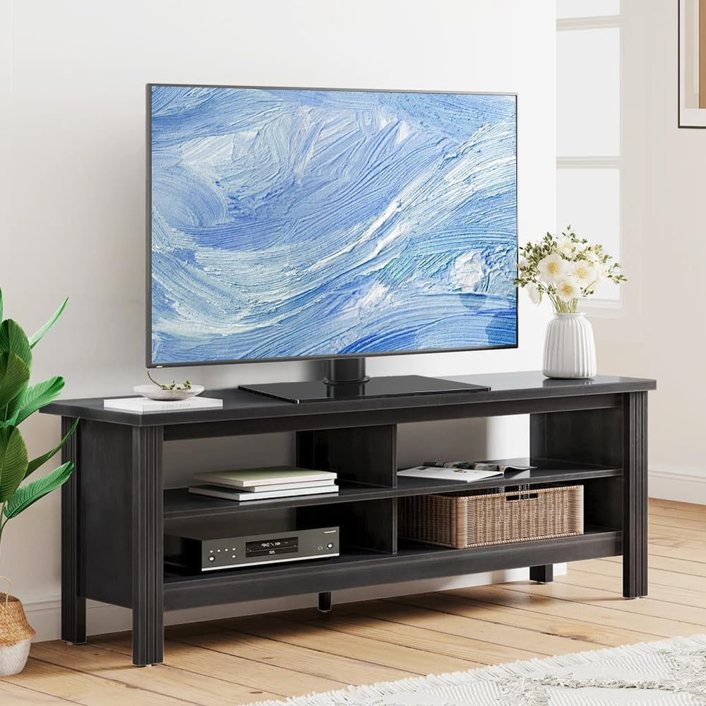 BFTOU Universal TV Stand for 13"–43" TVs Swivel 4 Level Height Adju...