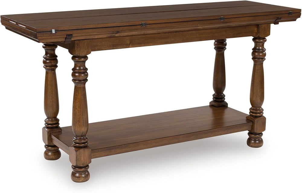 Signature Design by Ashley Sturlayne Flip Top Sofa Table, Expandable Console ...