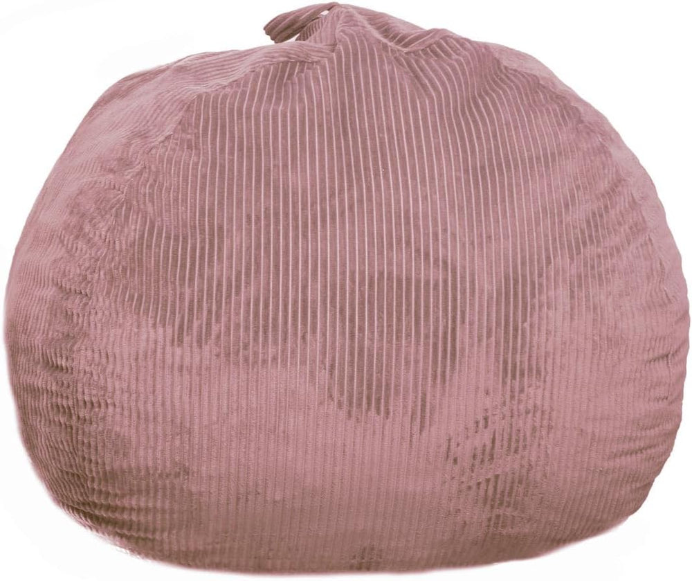 Bean Bag Chairs with Faux Rabbit Fur Cover, 4 ft Giant Memory Foam Bean Bag C...