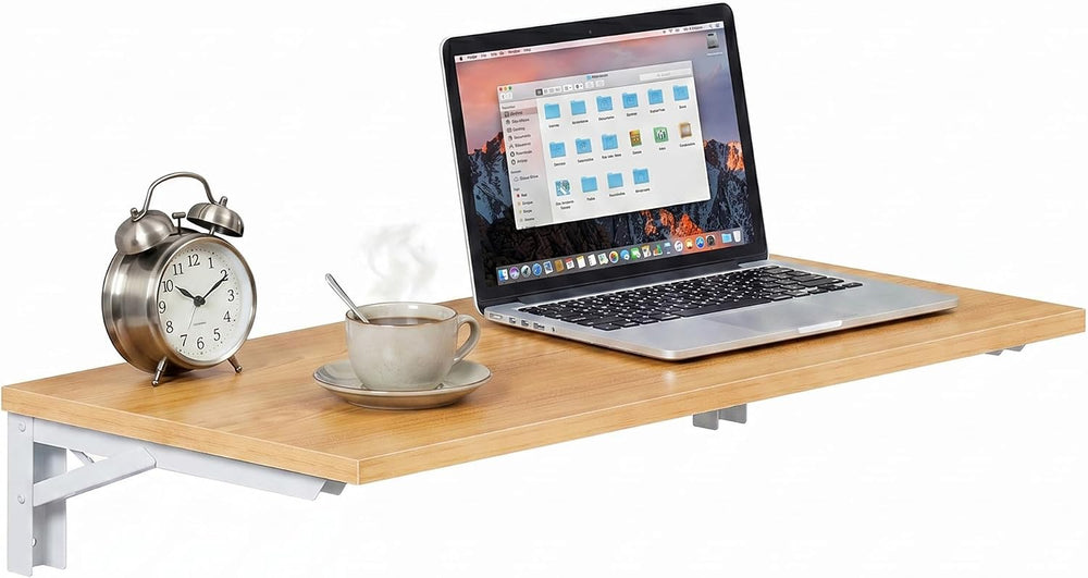 Need 36x20IN Wall Mounted Folding Table for Office Laundry Teak