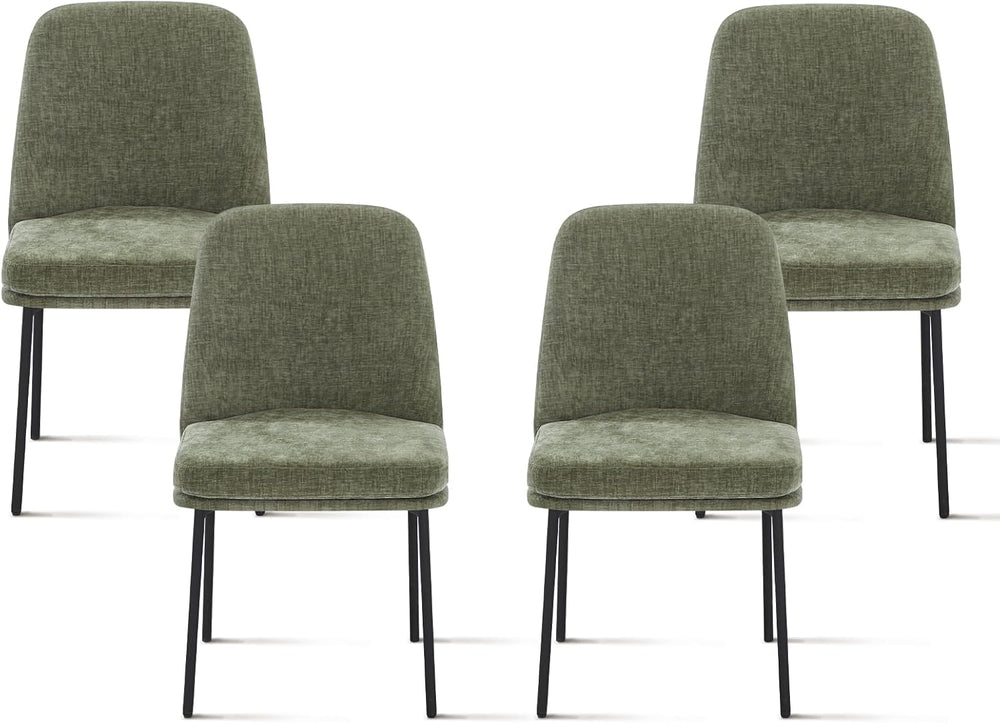 COLAMY Dining Chairs Set of 4, Modern Dining Chairs, Fabric Upholstered Dinin...