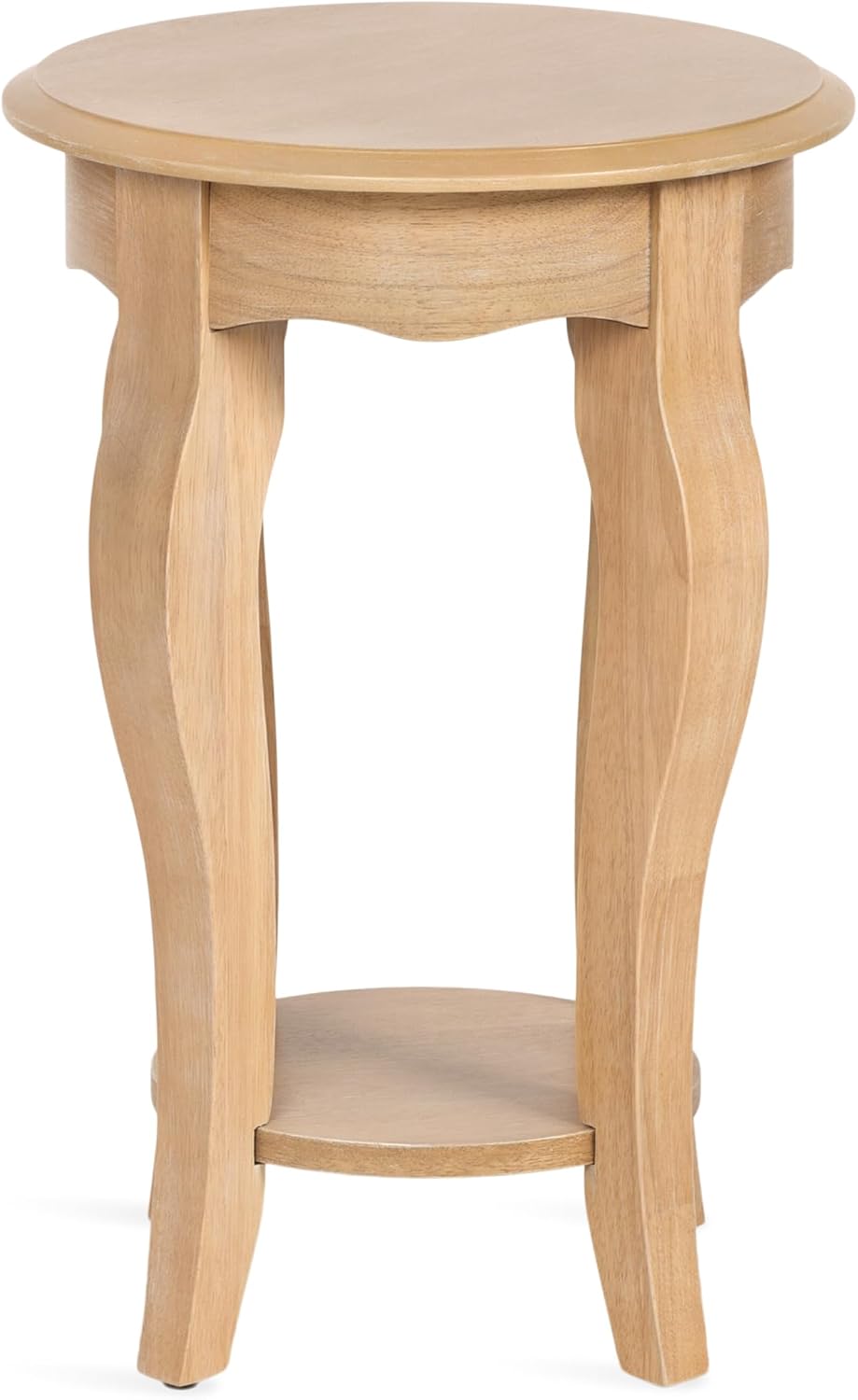 Kate and Laurel Sutherlin Vintage Tiered Round Side Table, 16 x 16 x 25, Ligh...