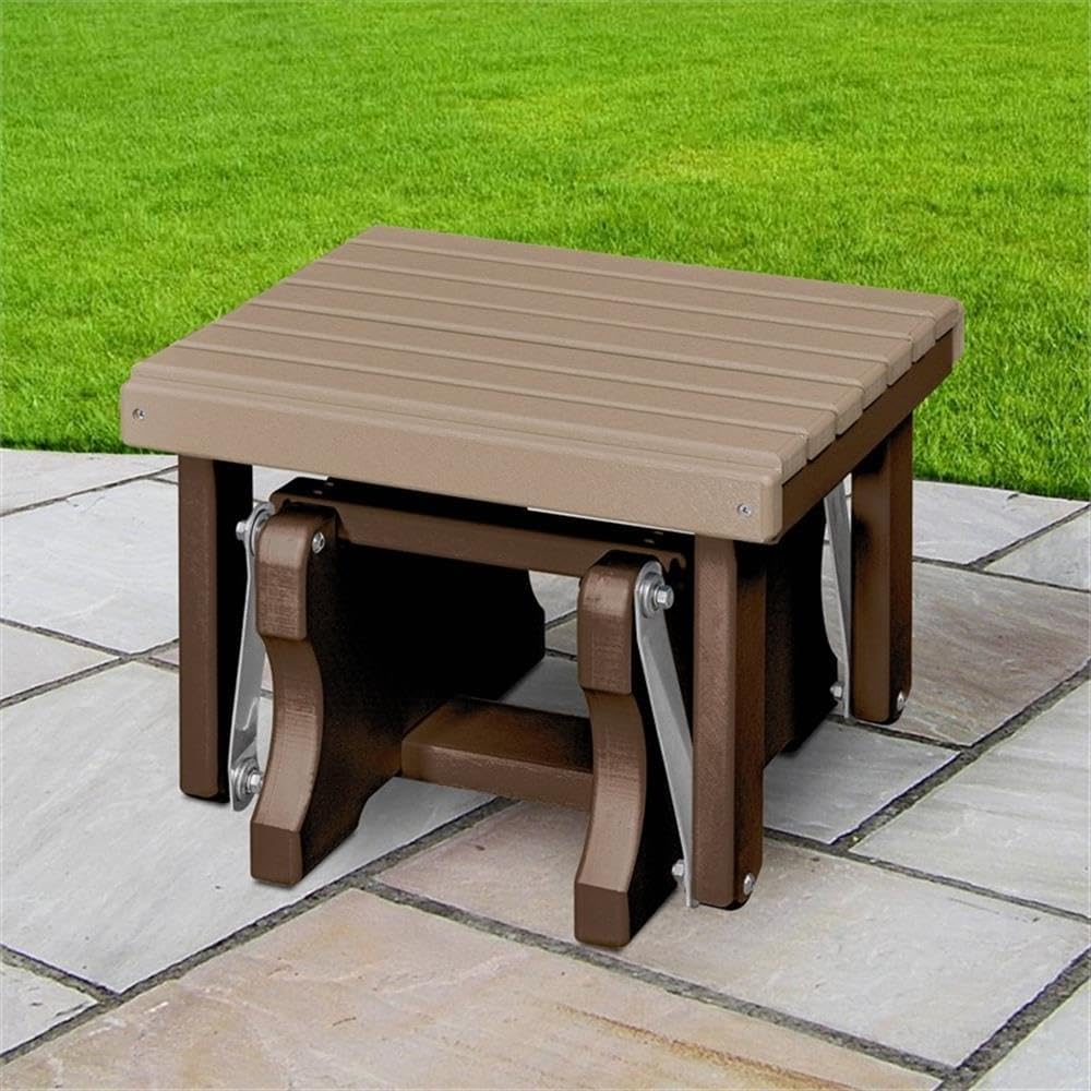 American Furniture Classics Gliding Ottoman in Weatherwood/Tudor Made in the USA