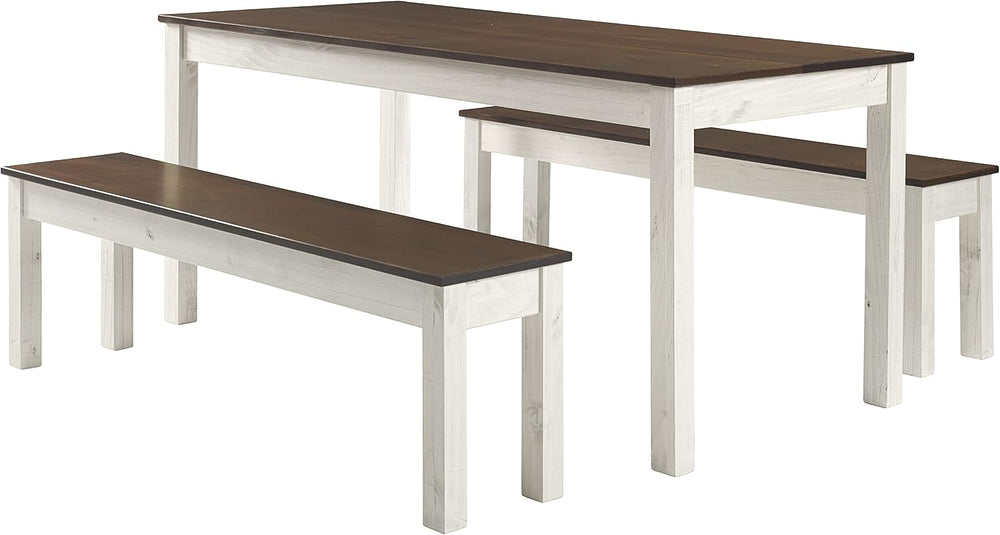 Furniture Dash - Wood Bench - Entryway Bench - Dining Bench - 53.15" W, ...