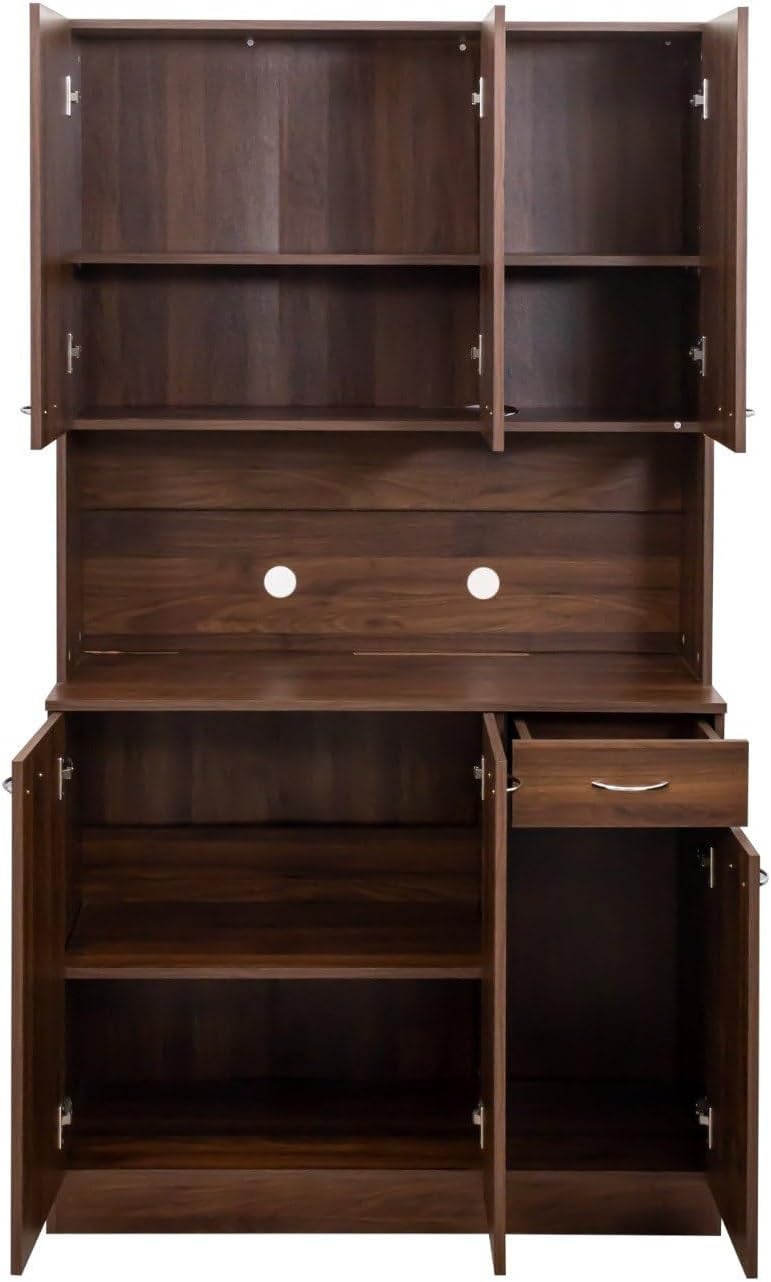 Versatile Kitchen Pantry Cabinet - 70.87" Tall Multi-Functional Storage ...