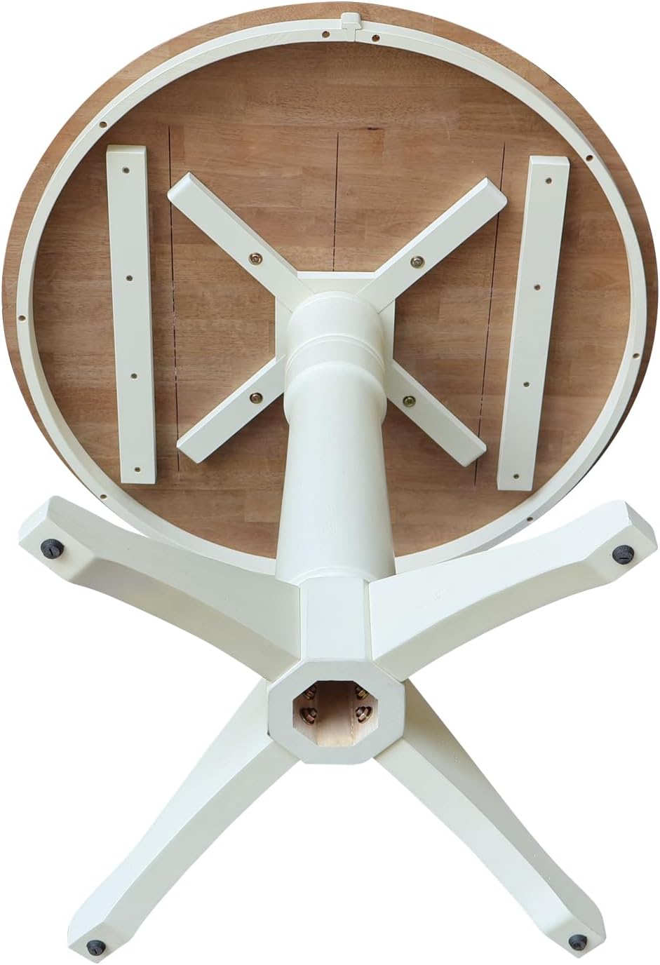 IC INTERNATIONAL CONCEPTS 36" Round Top Pedestal Dining Table - 35.9&quo...