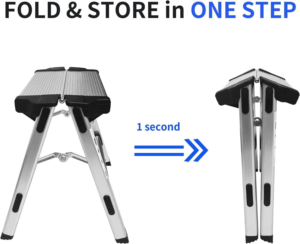 Folding Step Stool Small Foldable Step Stool One Step Ladder with 330 lb Larg...