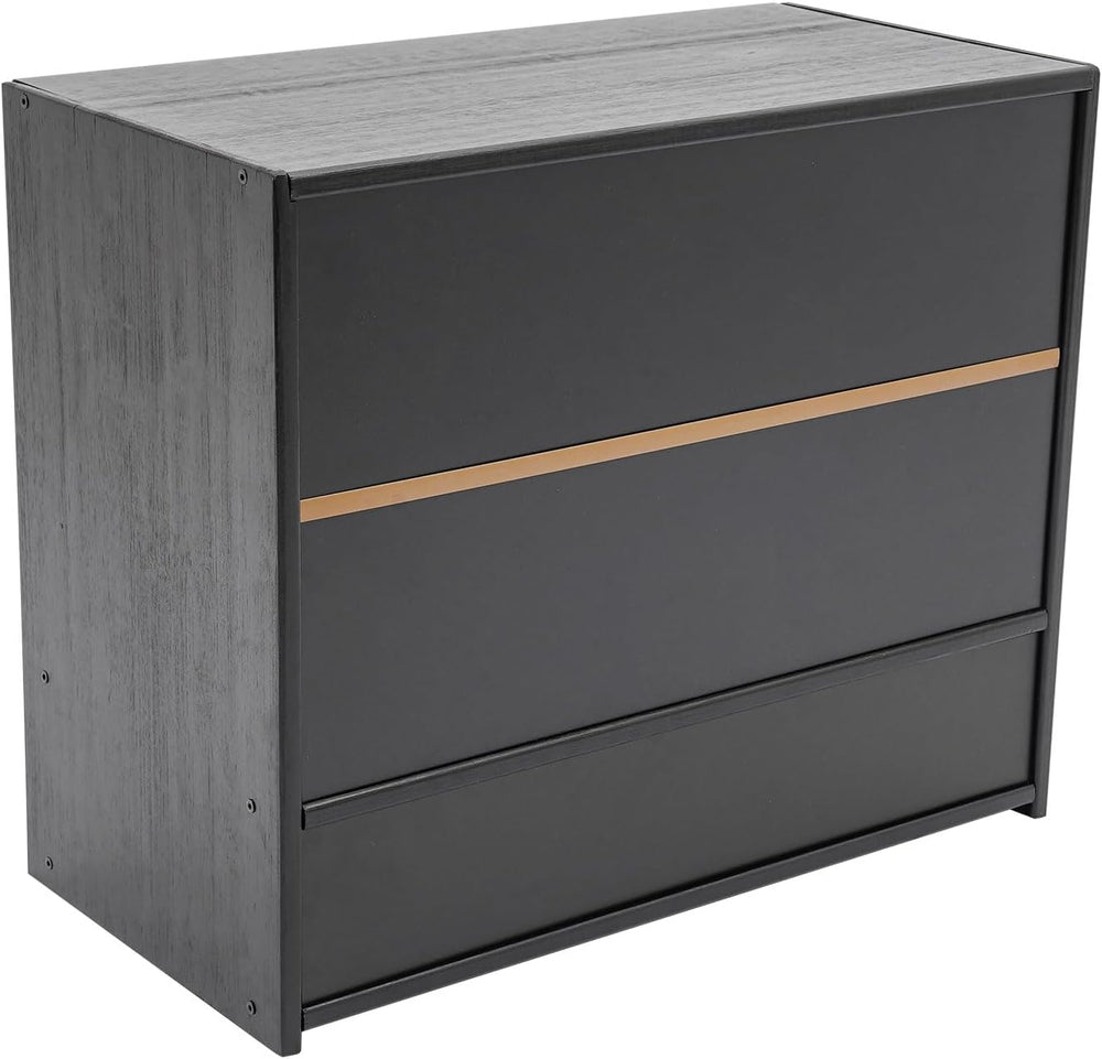 Small Countertop Kitchen Pantry, 3 Tiers Bamboo Pantry Sideboard with 2 Slidi...
