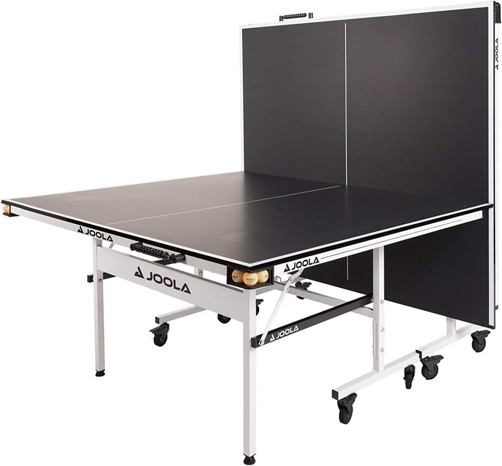 JOOLA Rally TL Professional MDF Indoor Ping Pong Table w/Quick Clamp Table Te...
