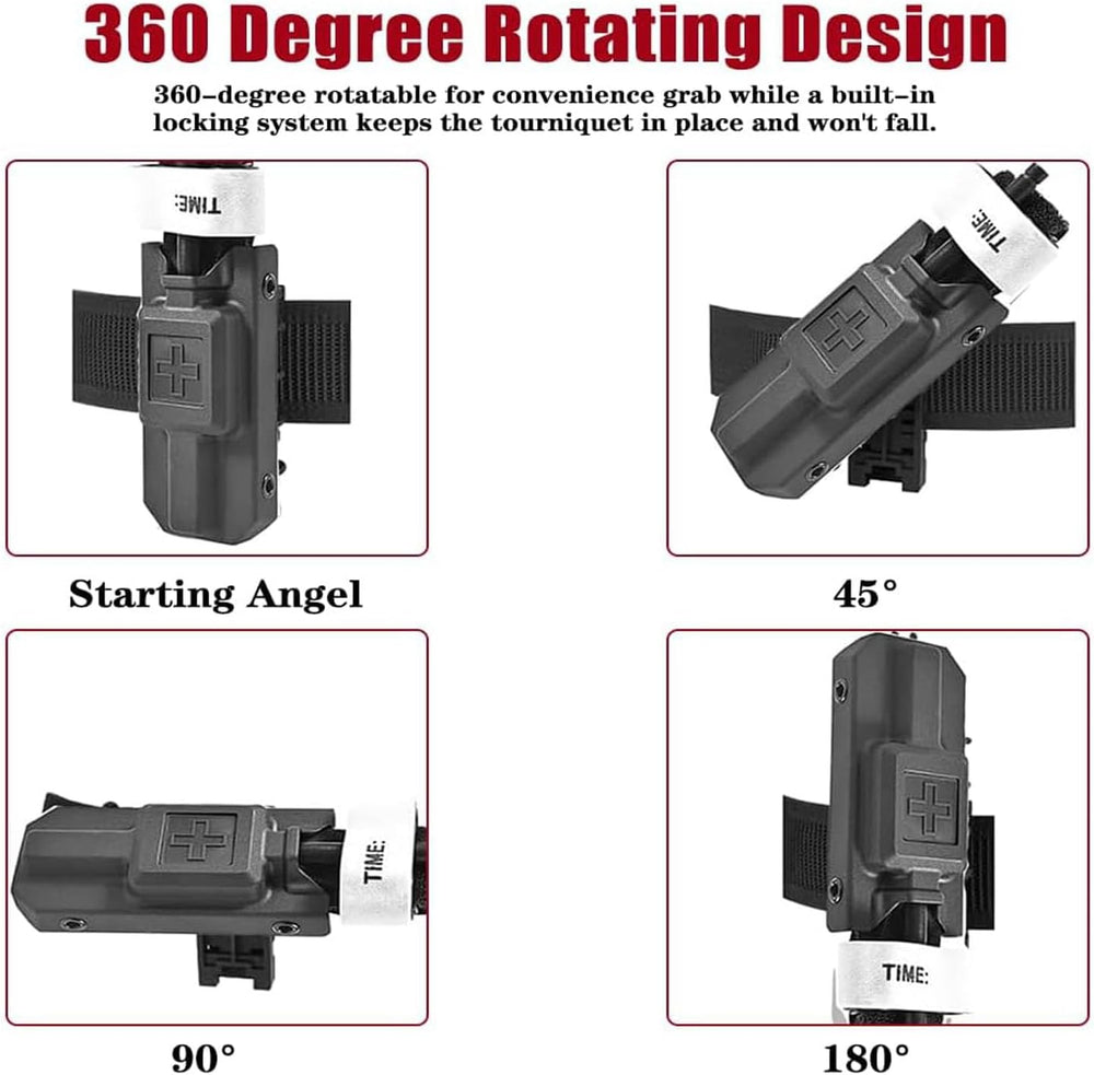 Tactical Tourniquet Holder for CAT GEN 7 or Older,MOLLE Holster with QLS Adap...