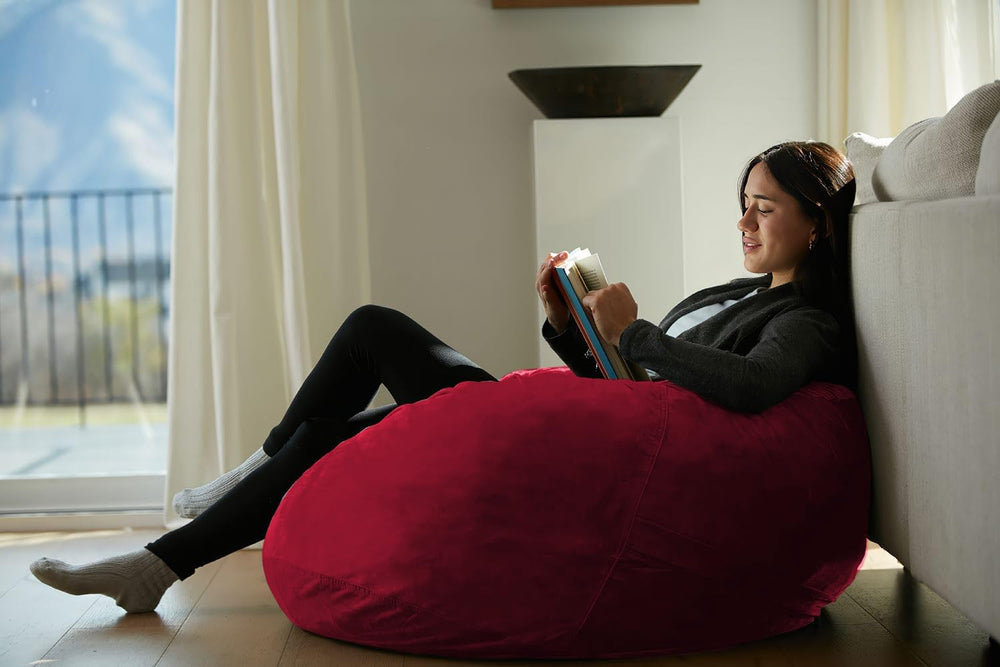 Sofa Sack Bean Bag Chair - Plush, Ultra Soft - Memory Foam Bean Bag Chair wit...