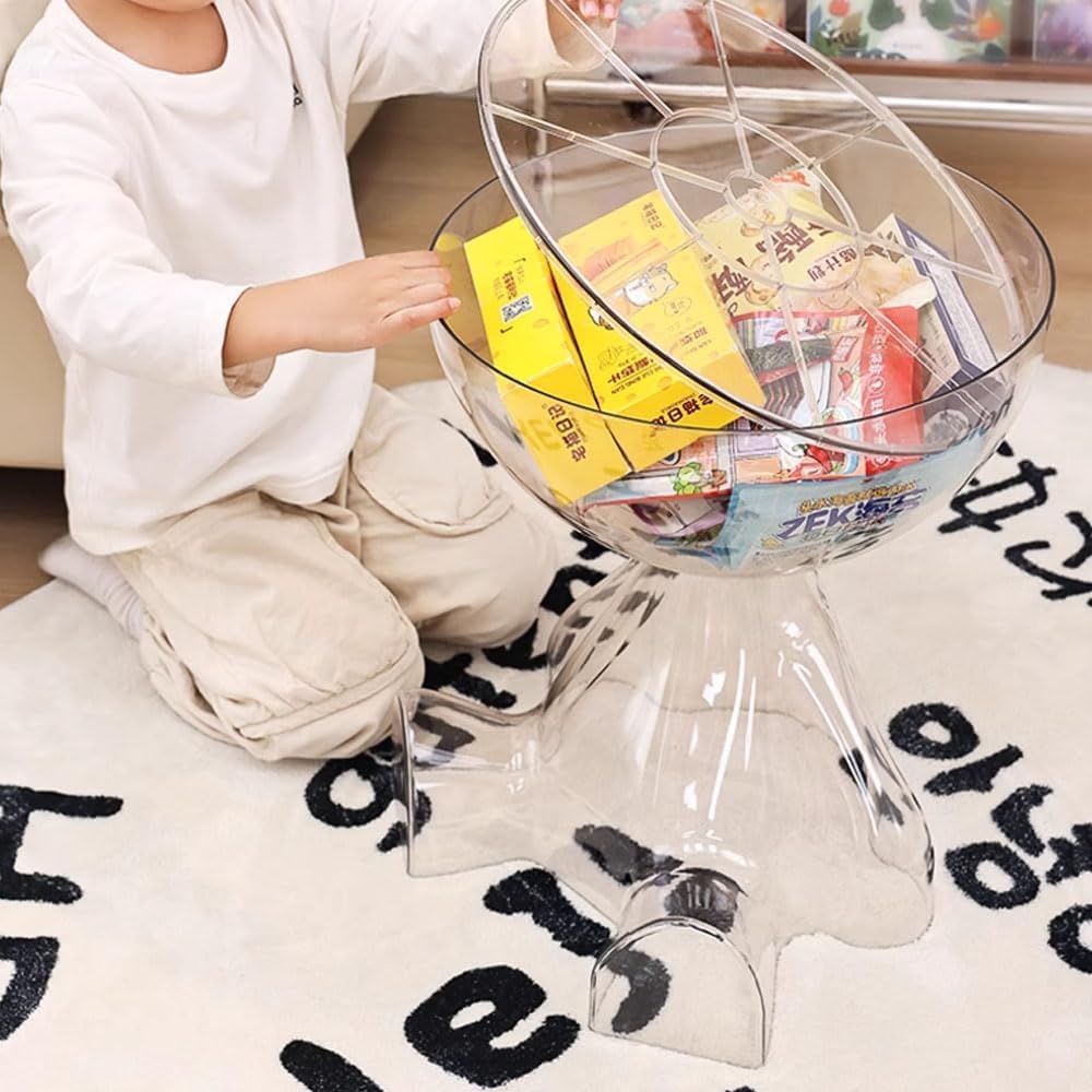 Circle Side Table, Round Modern End Table, Waterproof & Durable, Small Co...
