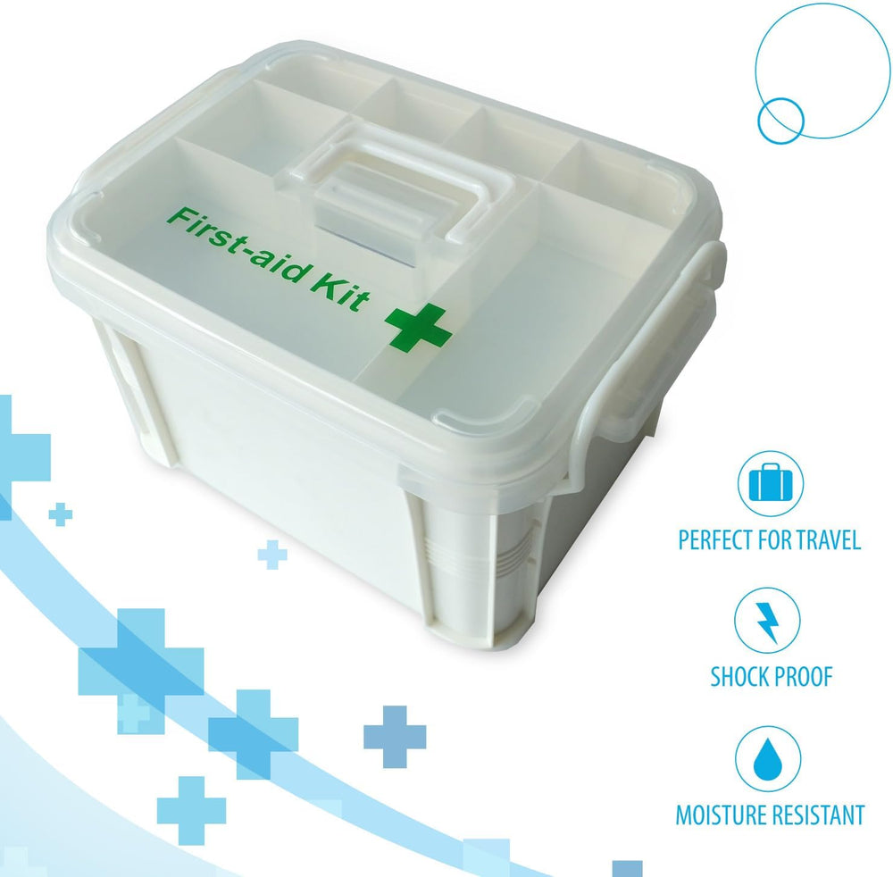 Deke Home - Portable First Aid & Medicine Organizer Box with Handle – Pla...
