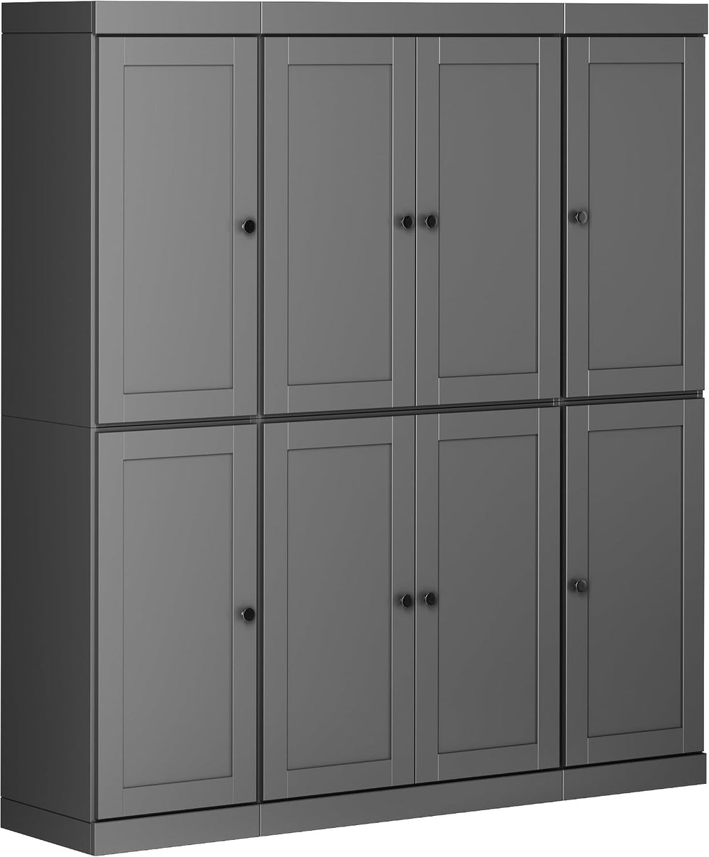 Palace Imports Solid Wood Kitchen Pantry Cabinet – 71.5" Tall x 65"...