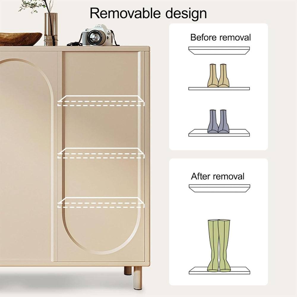 Pantry Cabinet, Farmhouse Kitchen Cupboard, Pantry Storage Cabinet with Micro...