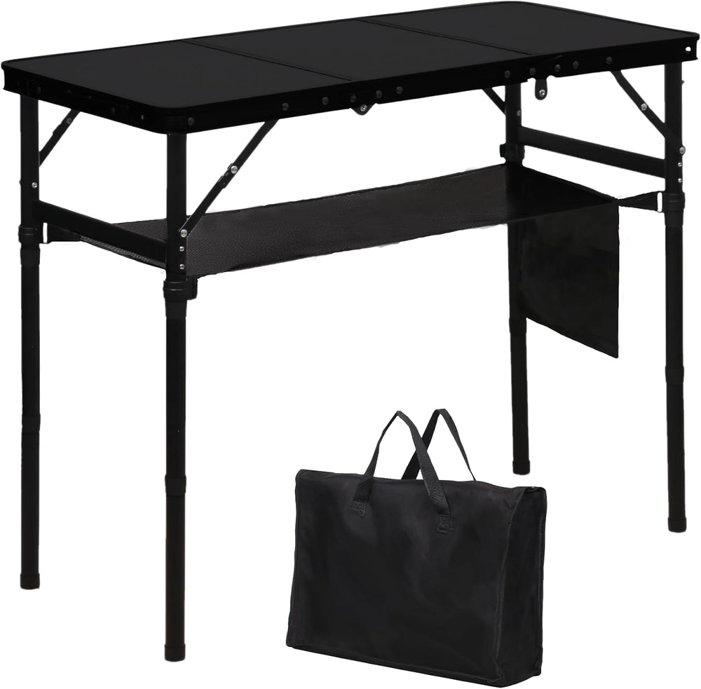 LOFTEY 3 ft Folding Camping Table, Portable Camp Table, Adjustable Height | 3...