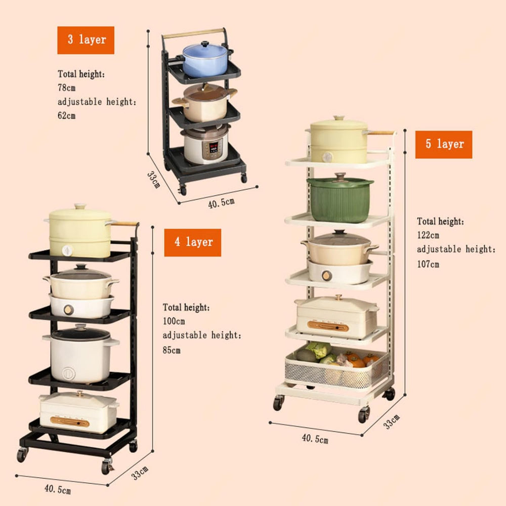 Saucepan Lid nizer with Free Standing Pan Rack for Kitchen Drawer Countertop ...