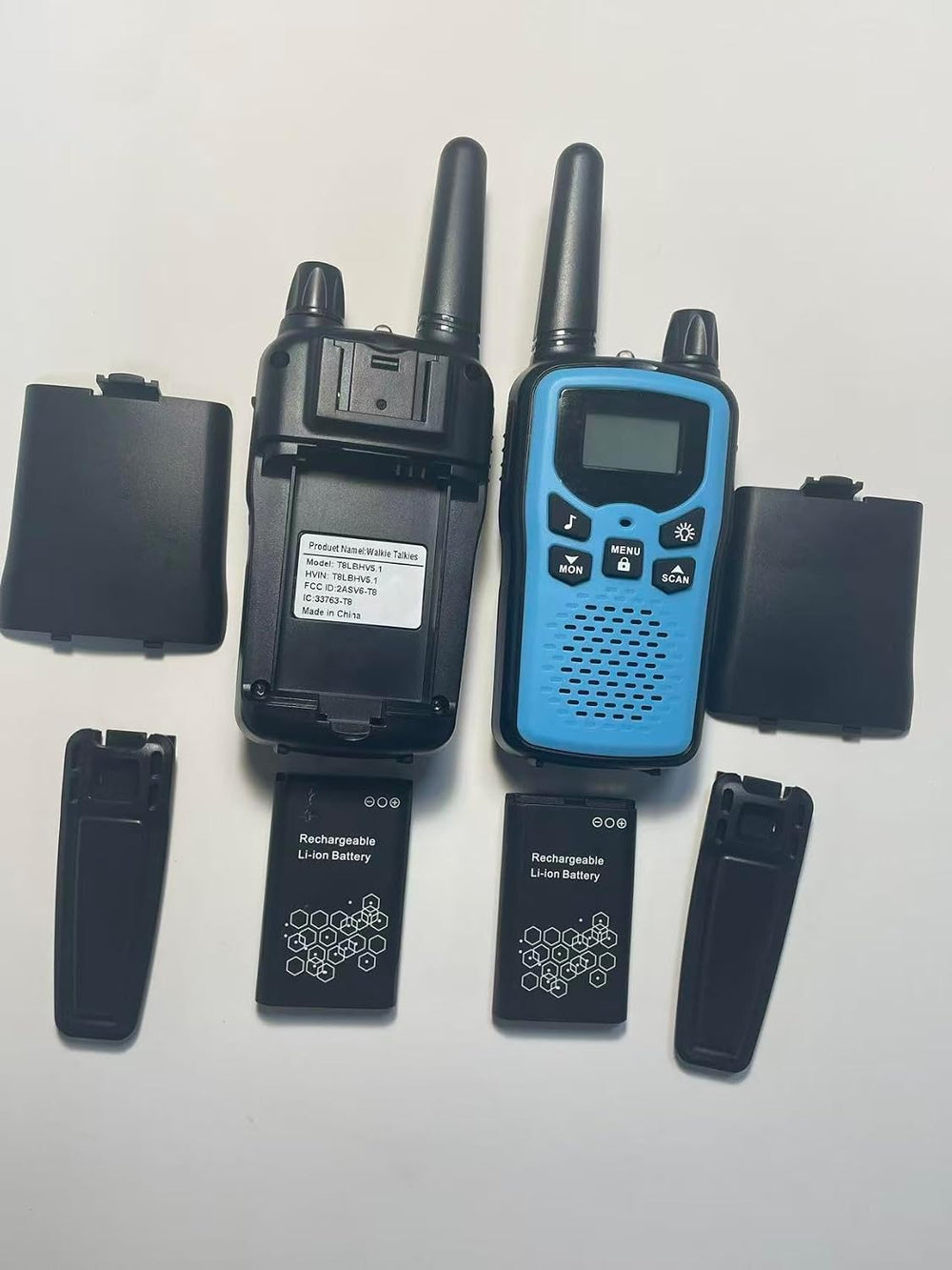 Walkie Talkies for Adults Long Range, Rechargeable 2 Way Radio, 2 Pack