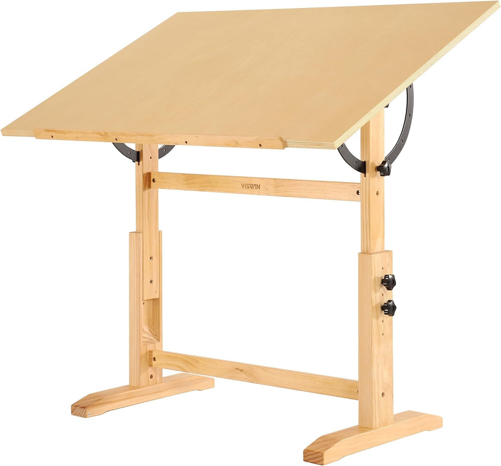 VISWIN Wood Drafting Table for Adults, 30" X 42" Extra-Large Drawin...