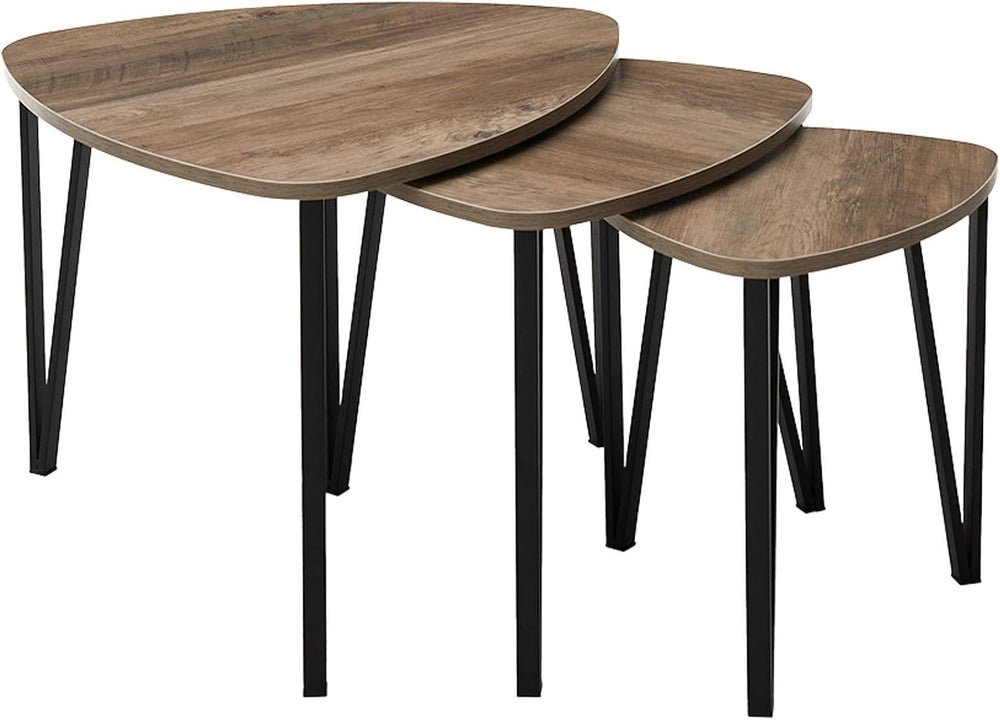 Lakeside Set of 3 Triangular Nesting Tables