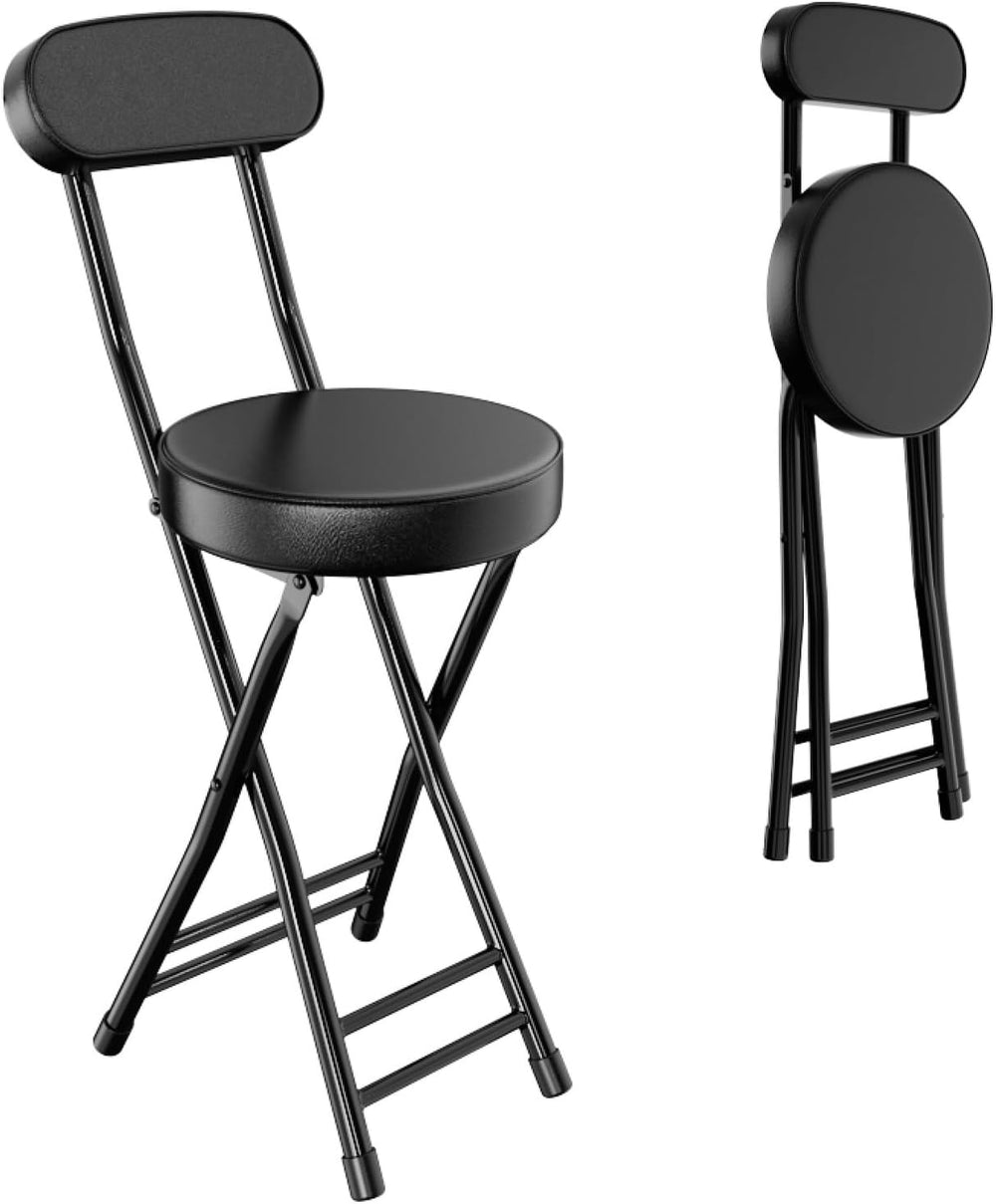 H HOMEWINS Folding Stool,23.6" Portable Foldable Bar Stool Chair | 1PCS ...