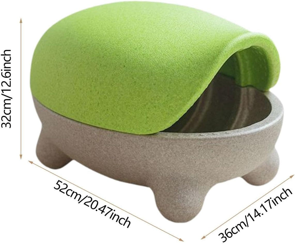 Turtle Storage Stool, Cute, Multipurpose Storage Ottoman Girls Gifts, Green