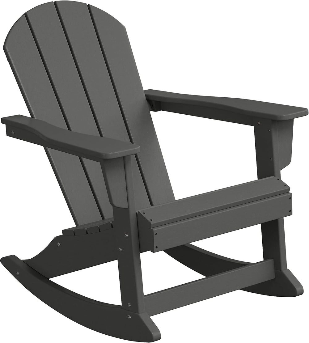 WestinTrends Malibu 2 Piece Set Outdoor/Patio Poly Adirondack Rocking Chairs ...