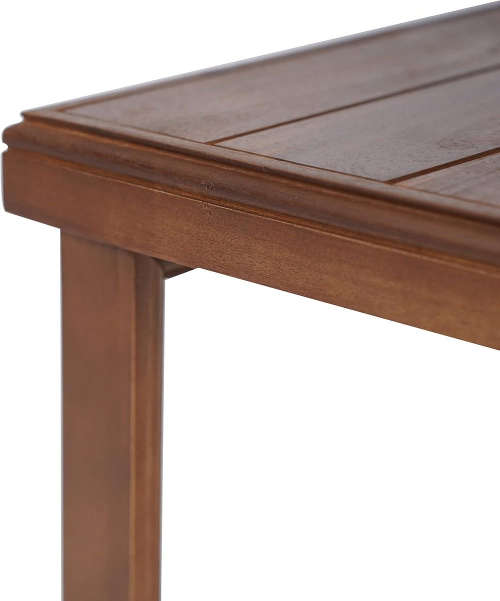 Christopher Knight Home Nicholas Outdoor Small Coffee Table, Slat Panel Squar...