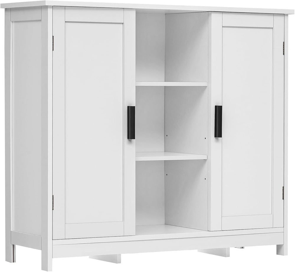Iwell Storage Cabinet with 2 Doors and 4 Storage Shelves, Buffet Cabinet, Bat...