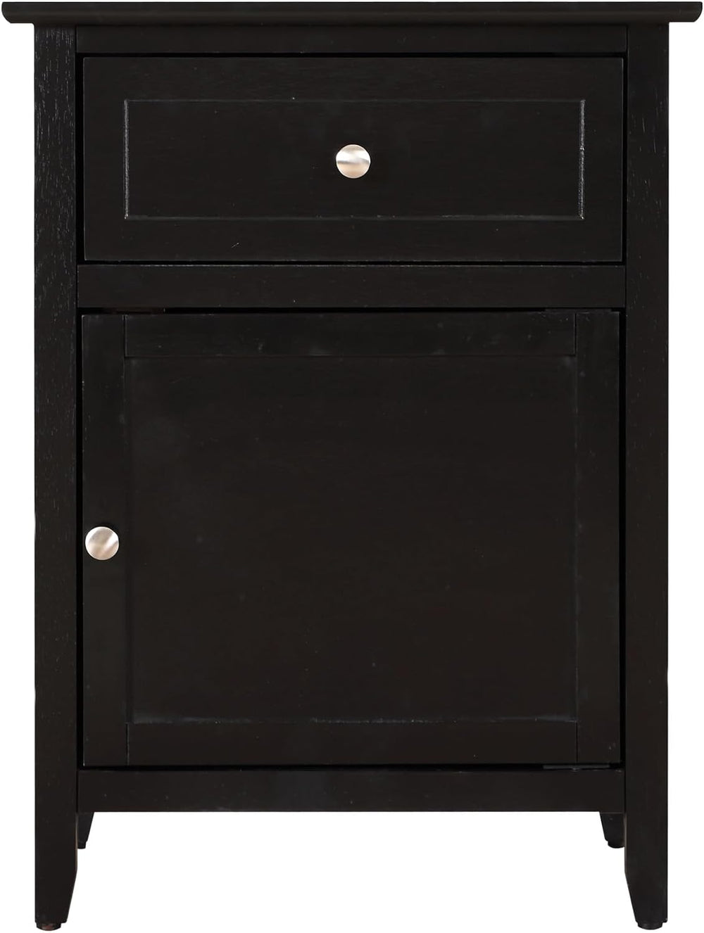 Stylish Transitional Black Nightstand for Bedrooms,for Small Spaces