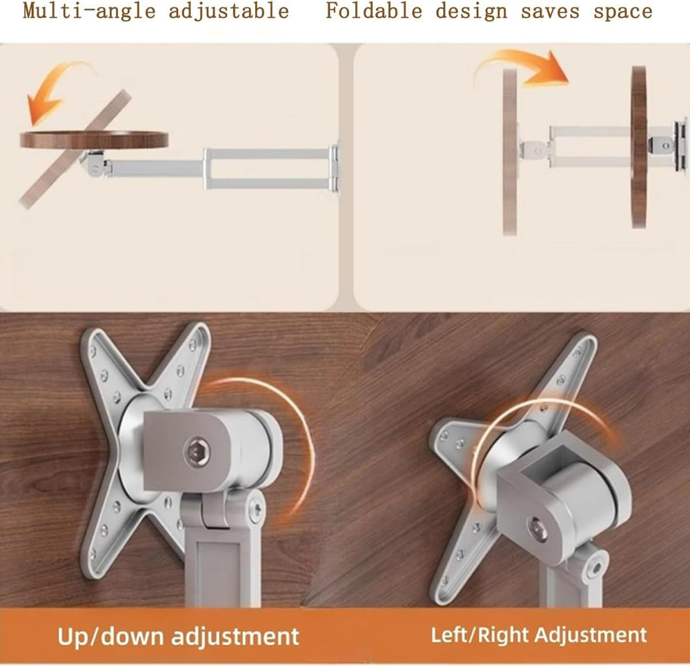 11.8-inch Retractable Wall-Mounted Folding Table with Adjustable Angle | Sofa...