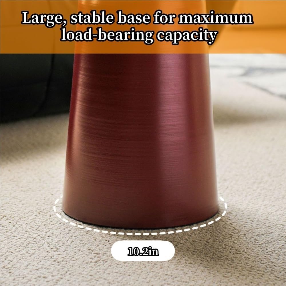Modern Side Table, Metal Small Round End Table, Retro Coffee Table, Minimalis...