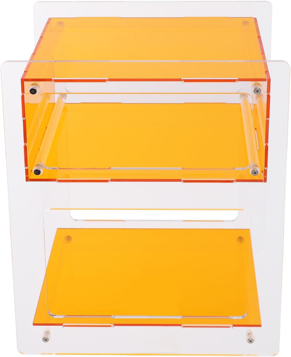 Acrylic Side Table for Living Room, Acrylic Nightstand for Bedroom, Sturdy Co...