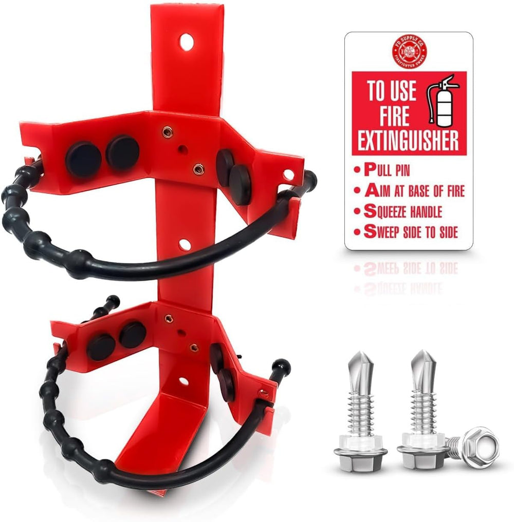 Fire Extinguisher Mounting Bracket Heavy Duty Wall Mount Bracket for 2.5 lb &...
