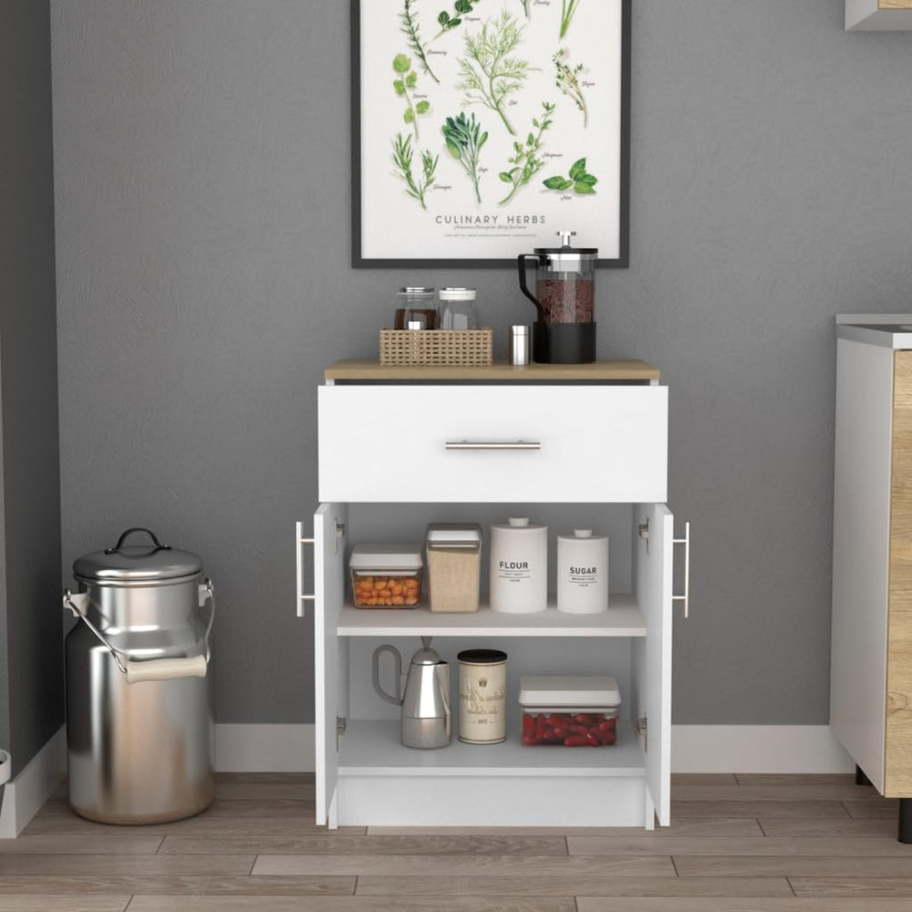 DEPOT E-SHOP Barbados Pantry Organizer Cabinet with One Drawer, Two Interior ...