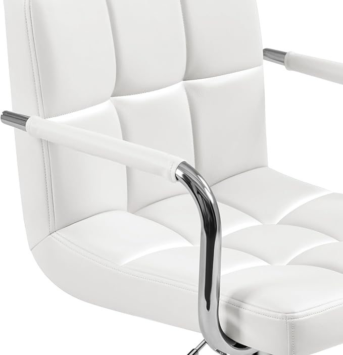 Yaheetech Bar Stools, PU Leather Adjustable Swivel Barstools, Hydraulic Kitch...
