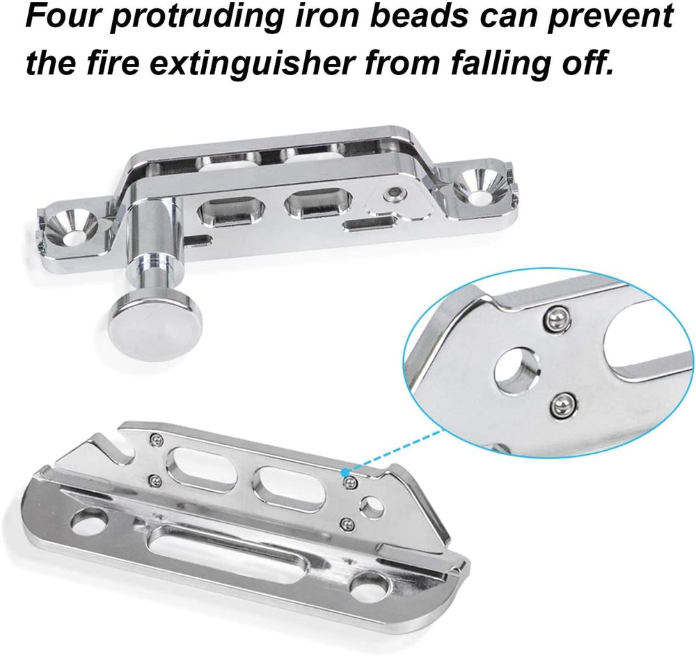 Chrome Quick Release Fire Extinguisher Mount Roll Bar Extinguisher Mounting B...