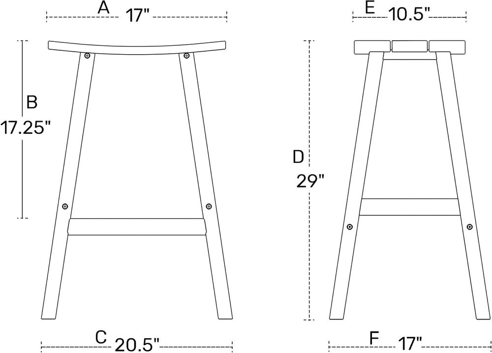 HDPE Laguna Contempo 29" Saddle Bar Stool, Gray