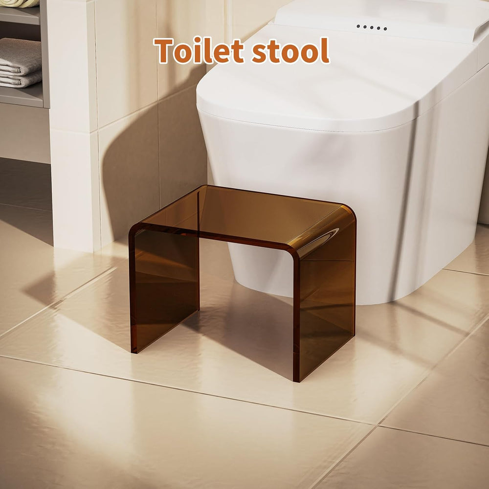 Acrylic Step Stool Small Clear Acrylic Foot Stool for Bathroom Bedroom Kitche...