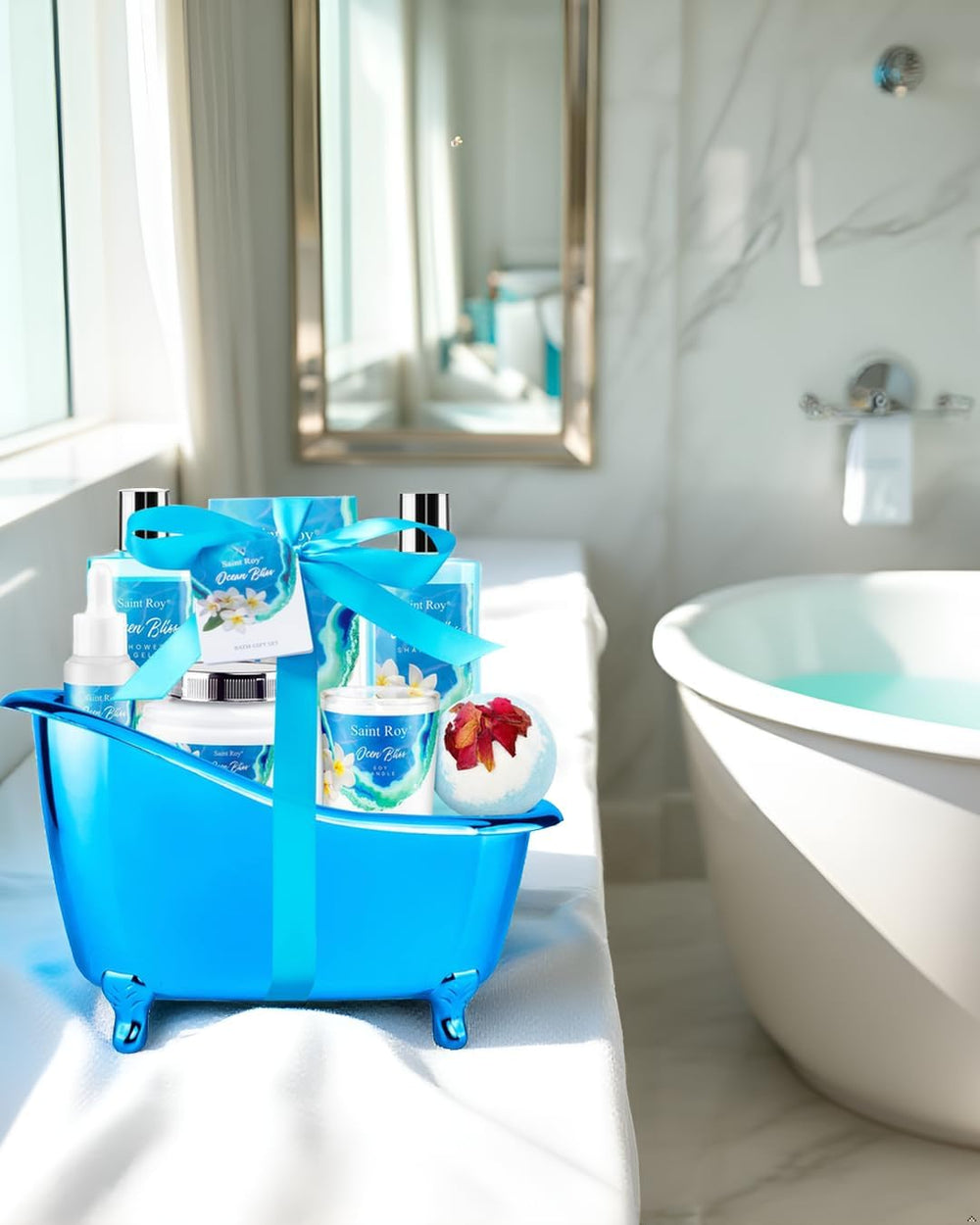 Spa Gift Basket Set for Women & Men, Bath & Body Skin Gift Set